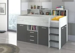 Sänky Työpöydällä Neo P, Valkoinen/harmaa. -NORE Kalusteet Myymälä sanky tyopoydalla neo p valkoinenharmaa 674bb hinta reference