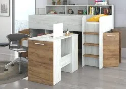 Sänky Työpöydällä Neo P, Valkoinen/ruskea -NORE Kalusteet Myymälä sanky tyopoydalla neo p valkoinenruskea 86237 palaute reference