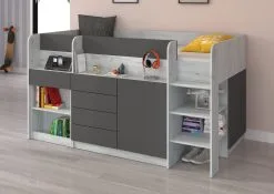 Sänky Työpöydällä Smile P, Valkoinen/harmaa. -NORE Kalusteet Myymälä sanky tyopoydalla smile p valkoinenharmaa 2412b palaute reference