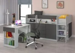 Sänky Työpöydällä Smile P, Valkoinen/harmaa. -NORE Kalusteet Myymälä sanky tyopoydalla smile p valkoinenharmaa 75fc3 halvempi reference