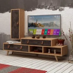 Section Kalune Design Joseph, Ruskea / Tummanharmaa -NORE Kalusteet Myymälä section kalune design joseph ruskea tummanharmaa 95798 hinta reference