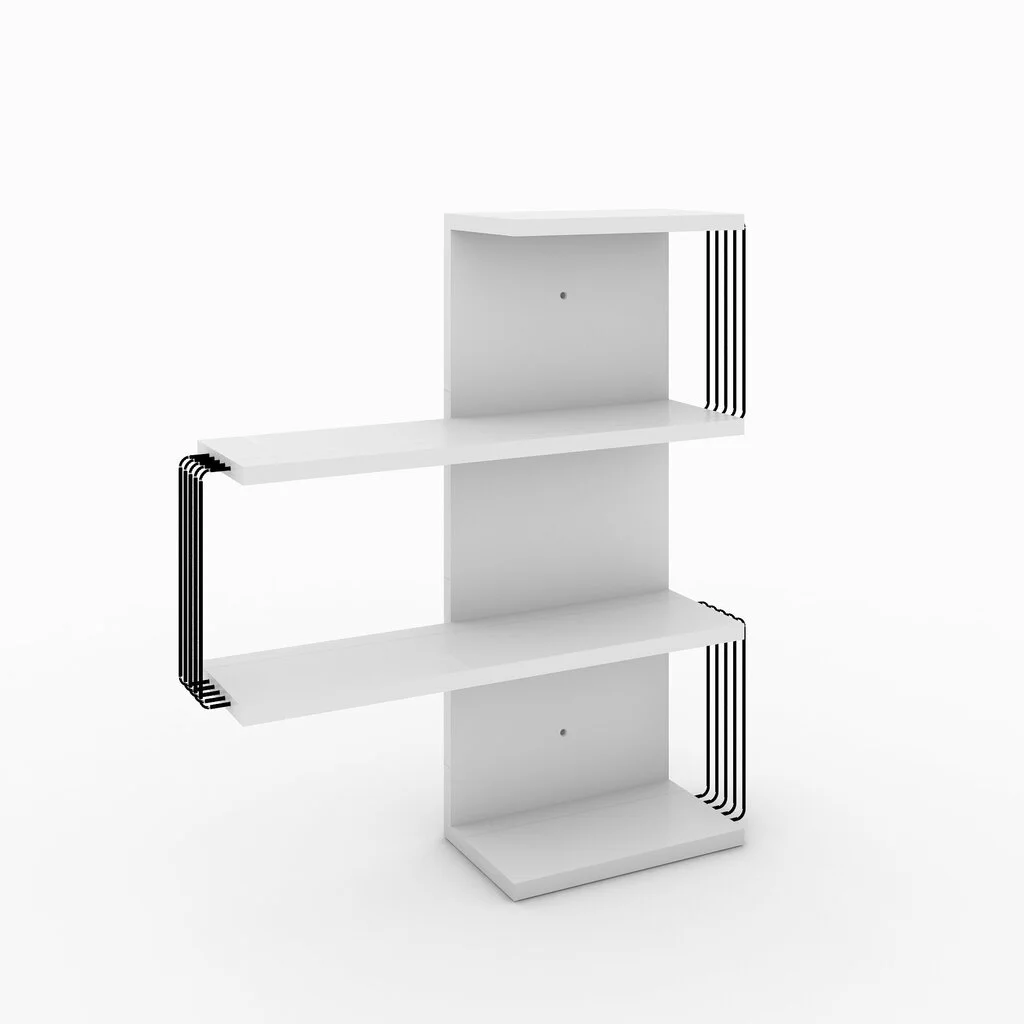 Seinähylly Kalune Design Milas, Valkoinen 1 Seinähylly Kalune Design Milas, Valkoinen