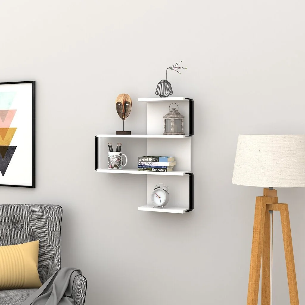 Seinähylly Kalune Design Milas, Valkoinen 2 Seinähylly Kalune Design Milas, Valkoinen - Image 2