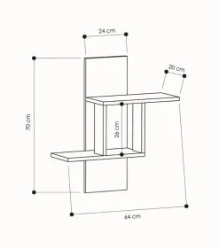 Seinähylly Kalune Design Mill, Valkoinen -NORE Kalusteet Myymälä seinahylly kalune design mill valkoinen 8afcd netistai reference