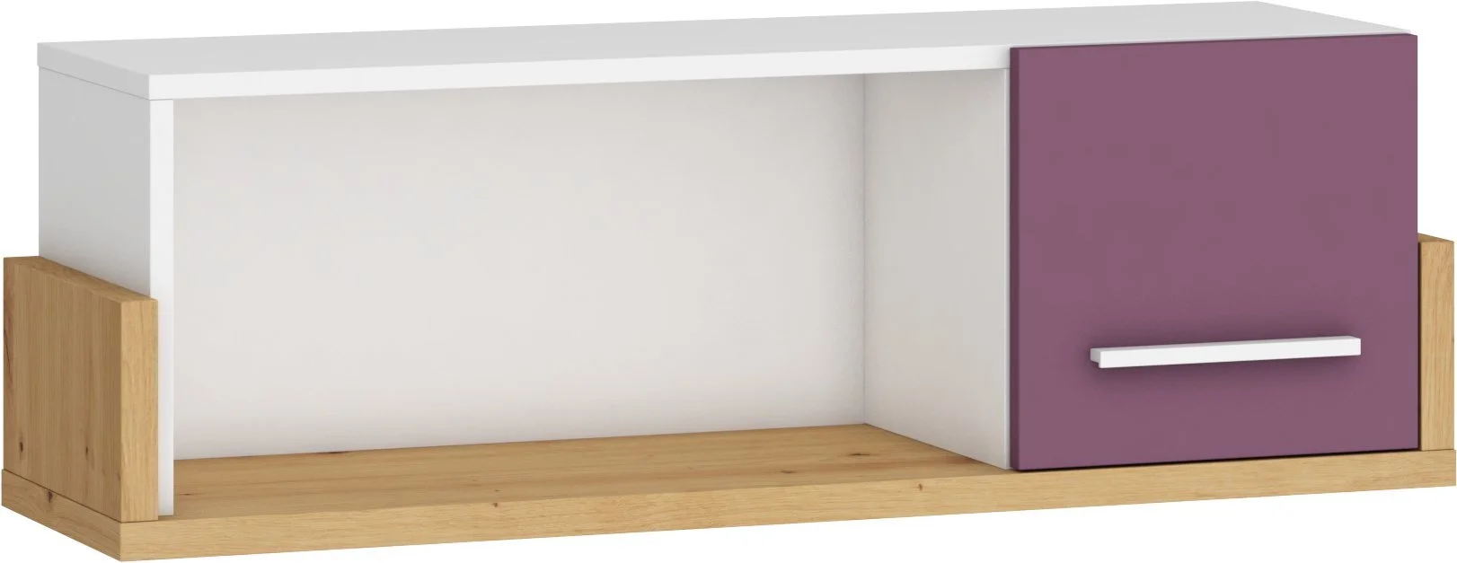 Seinähylly Meblocross Hey 22, Valkoinen/violetti 1 Seinähylly Meblocross Hey 22, Valkoinen/violetti