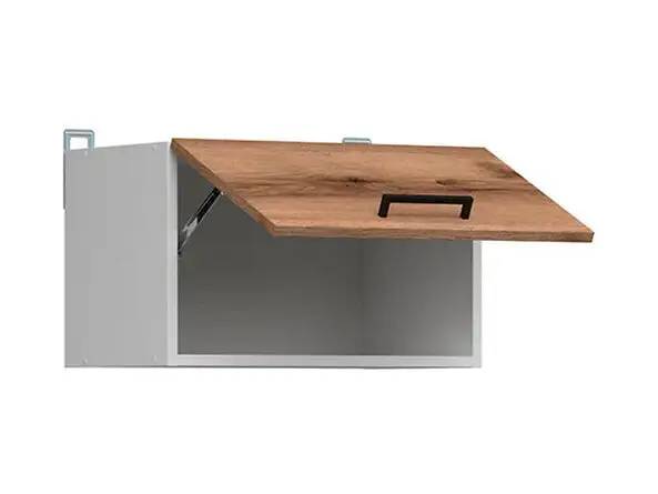 Black Red White Seinäkaappi BRW Junona Line 50, Tummanruskea. 3 Black Red White Seinäkaappi BRW Junona Line 50, Tummanruskea. - Image 3