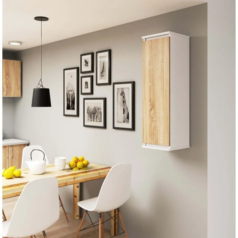 Seinäkeittiön Kaappi NORE CLP 30, Valkoinen/ruskea 3 Seinäkeittiön Kaappi NORE CLP 30, Valkoinen/ruskea - Image 3