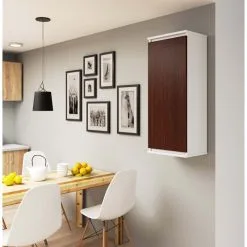 Seinäkeittiön Kaappi NORE CLP 40, Valkoinen / Tummanruskea -NORE Kalusteet Myymälä seinakeittion kaappi nore clp 40 valkoinen tummanruskea 9586d netistai reference