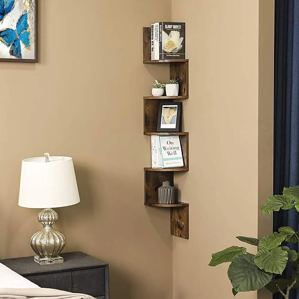 Seinäkulmahylly Selsey Kaliopsi, Ruskea 3 Seinäkulmahylly Selsey Kaliopsi, Ruskea - Image 3