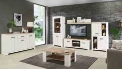 Setti Forte Elara ERXD011L-C586, Valkoinen / Tammi -NORE Kalusteet Myymälä setti forte elara erxd011l c586 valkoinen tammi 1a32e netistai reference