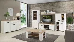 Setti Forte Elara ERXD011L-C586, Valkoinen / Tammi -NORE Kalusteet Myymälä setti forte elara erxd011l c586 valkoinen tammi daccf palaute reference