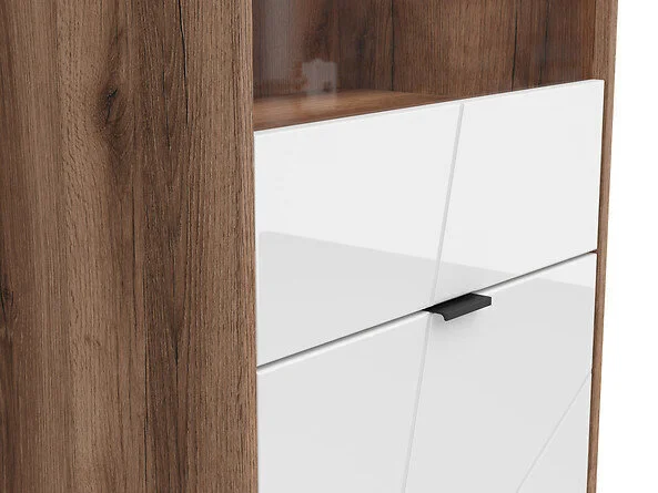 Black Red White Showcase BRW Forn 1D1W, Ruskea / Valkoinen. 4 Black Red White Showcase BRW Forn 1D1W, Ruskea / Valkoinen. - Image 4