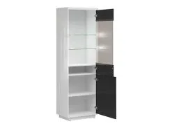 Black Red White Showcase BRW Forn 1D1W, Valkoinen/musta. -NORE Kalusteet Myymälä showcase brw forn 1d1w valkoinenmusta bb121 netistai reference