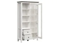 Black Red White Showcase BRW Hesen 1W2S, Vaaleanharmaa / Harmaa -NORE Kalusteet Myymälä showcase brw hesen 1w2s vaaleanharmaa harmaa 9094e netistai reference