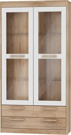 Meblocross Showcase Maximus 2S, Tammi / Valkoinen.