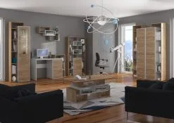 Meblocross Showcase Rio L1D, Ruskea/valkoinen. -NORE Kalusteet Myymälä showcase rio l1d ruskeavalkoinen 89f46 hinta reference