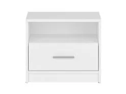 Black Red White Sivupöytä BRW Nepo Plus KOM1S, Valkoinen