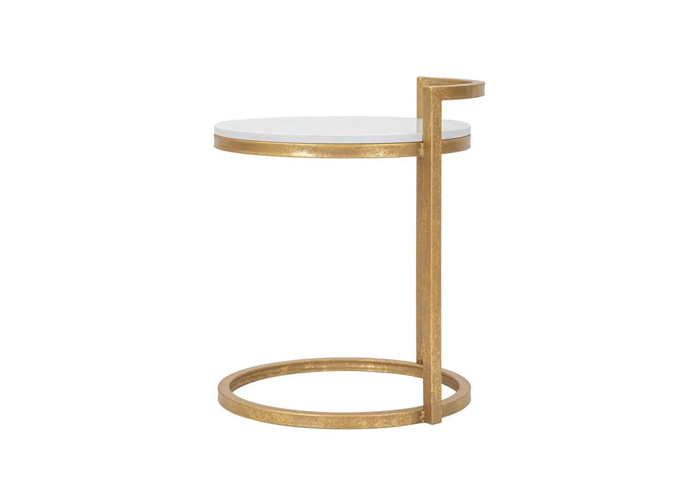Sivupöytä Glam 50, Kulta / Valkoinen 3 Sivupöytä Glam 50, Kulta / Valkoinen - Image 3