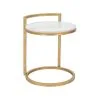 Sivupöytä Glam 50, Kulta / Valkoinen