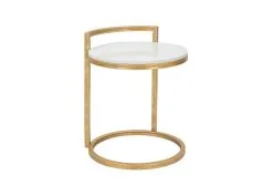 Sivupöytä Glam 50, Kulta / Valkoinen