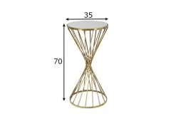 Sivupöytä Glam 70, Valkoinen/kulta -NORE Kalusteet Myymälä sivupoyta glam 70 valkoinenkulta 98ba2 hinta reference