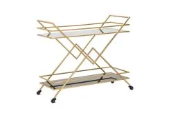 Sivupöytä Glam 90, Musta/kultainen