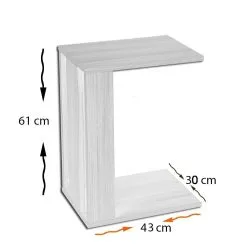 Sivupöytä Kalune Design Pasific C Sehpa, Musta/valkoinen -NORE Kalusteet Myymälä sivupoyta kalune design pasific c sehpa mustavalkoinen b870c osta reference