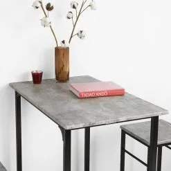 SoBuy, Ruokasalisarja OGT10-N, Harmaa / Musta -NORE Kalusteet Myymälä sobuy ruokasalisarja ogt10 n harmaa musta 77021 palaute reference