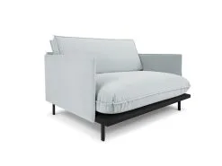 Interieurs86 Sohva 1.5 Intereurs 86 Auguste, Vaaleanharmaa/musta.
