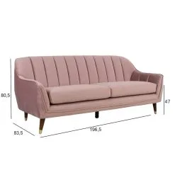 Home4you Sohva JOANNA, Violetti–vaaleanpunainen -NORE Kalusteet Myymälä sohva joanna violettivaaleanpunainen 05040 verkko reference