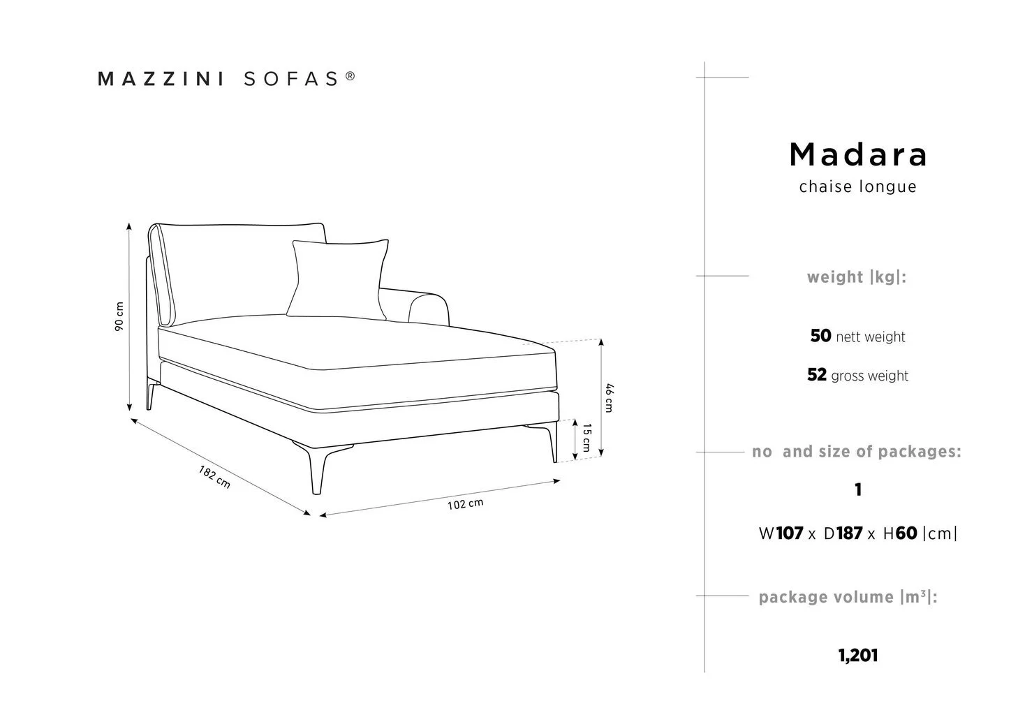 Mazzini Sofas Sohva Mazzini Sohvat Madara, Musta 6 Mazzini Sofas Sohva Mazzini Sohvat Madara, Musta - Image 6