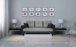 Sohva Rosa, Harmaa/musta