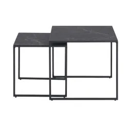 Sohvapöydät 2 Kpl INFINITY, 50x50xH45cm, Musta Marmori 7 Sohvapöydät 2 Kpl INFINITY, 50x50xH45cm, Musta Marmori -NORE Kalusteet Myymälä sohvapoydat 2 kpl infinity 50x50xh45cm musta marmori 0f790 netistai reference