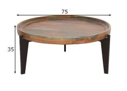 Sohvapöytä Fiume 75, Ruskea / Monivärinen -NORE Kalusteet Myymälä sohvapoyta fiume 75 ruskea monivarinen 57257 palaute reference