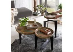 Sohvapöytä Fiume 75, Ruskea / Monivärinen -NORE Kalusteet Myymälä sohvapoyta fiume 75 ruskea monivarinen fc85a netistai reference