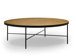 Sohvapöytä Interieurs86 Orsay 90 Cm, Ruskea/musta