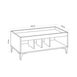 Sohvapöytä Kalune Design Dale, Ruskea -NORE Kalusteet Myymälä sohvapoyta kalune design dale ruskea 15226 halvempi reference