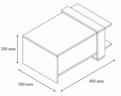 Sohvapöytä Kalune Design Gaye, Ruskea/valkoinen 5 Sohvapöytä Kalune Design Gaye, Ruskea/valkoinen -NORE Kalusteet Myymälä sohvapoyta kalune design gaye ruskeavalkoinen 24c79 netistai reference