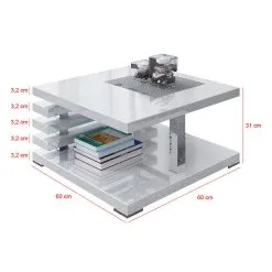 Sohvapöytä Selsey Ariene, Valkoinen Kiiltävä -NORE Kalusteet Myymälä sohvapoyta selsey ariene valkoinen kiiltava 708b6 netistai reference