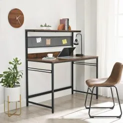 Songmics-pöytä Hyllyllä, 120x60 Cm, Ruskea/musta -NORE Kalusteet Myymälä songmics poyta hyllylla 120x60 cm ruskeamusta 6cc0c halvempi reference