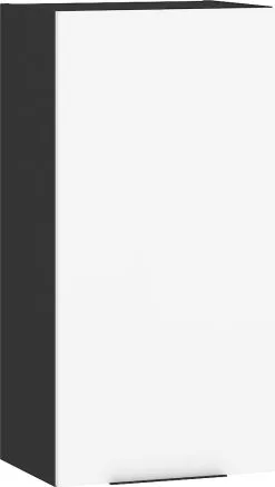 Meblocross Sven 1DPN Seinäkaappi, Musta/valkoinen