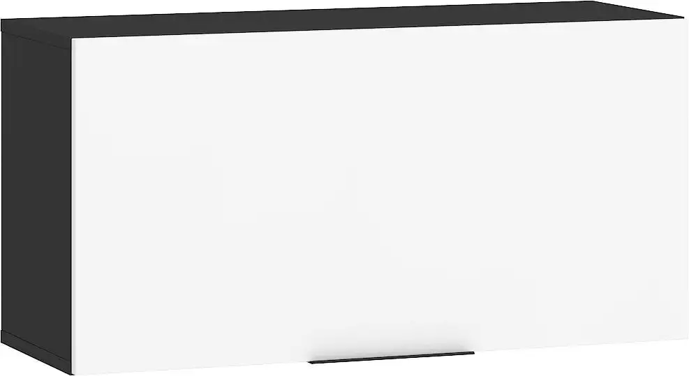 Meblocross Sven 1DPZ Seinäkaappi, Musta/valkoinen 1 Meblocross Sven 1DPZ Seinäkaappi, Musta/valkoinen