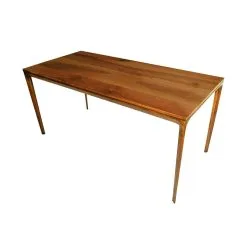 Kalune Design Table Floriane Garden Fejita Pieni, Ruskea, 70x100