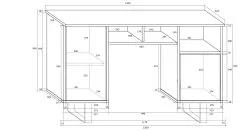 Meblocross Tietokonepöytä King 9, Valkoinen/tammi -NORE Kalusteet Myymälä tietokonepoyta king 9 valkoinentammi 068b5 netistai reference