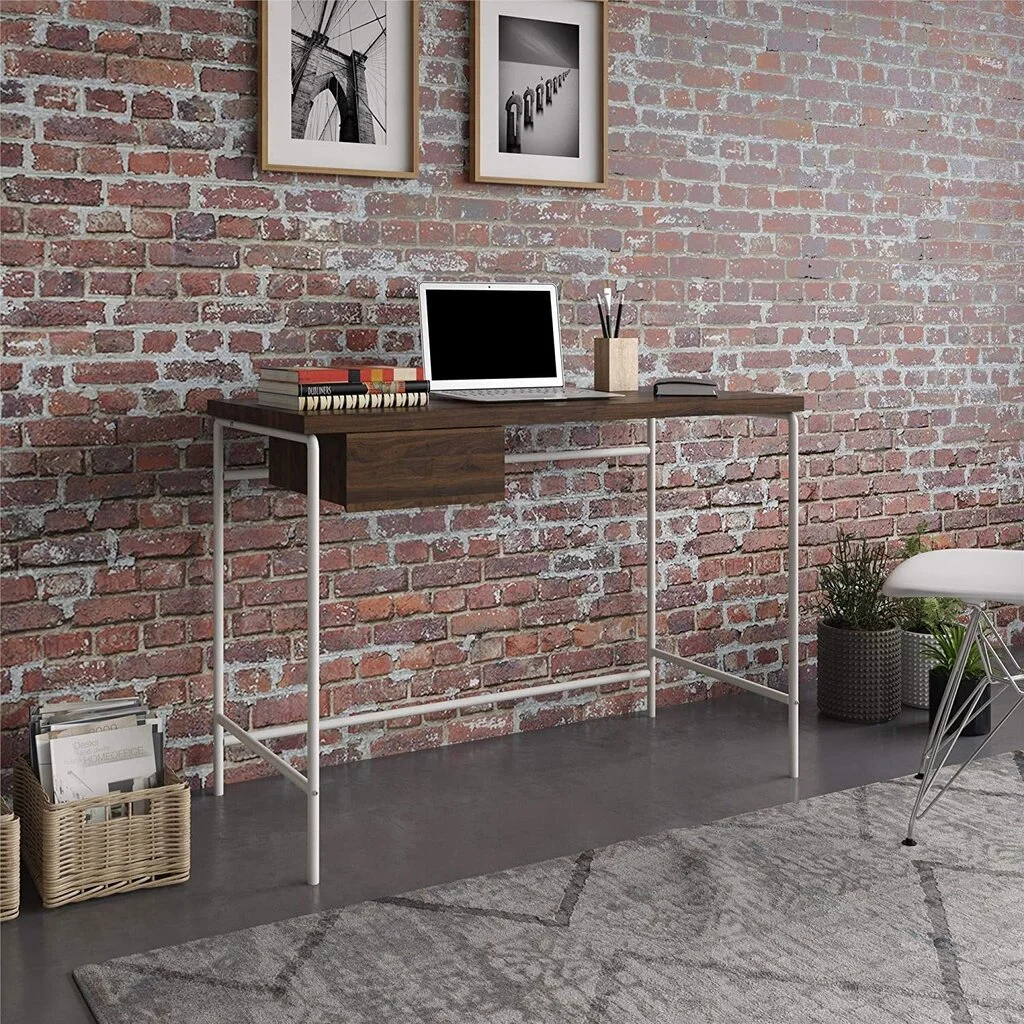 Tietokonepöytä Novogratz Webster, Ruskea 5 Tietokonepöytä Novogratz Webster, Ruskea - Image 5