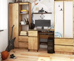 NORE Tietokonepöytä Pixel, 90 Cm, Tammi -NORE Kalusteet Myymälä tietokonepoyta pixel 90 cm tammi d4c12 palaute reference