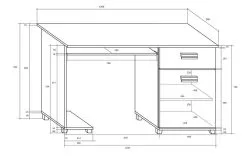 Meblocross Tietokonepöytä Solo, Valkoinen/musta. -NORE Kalusteet Myymälä tietokonepoyta solo valkoinenmusta acad6 hinta reference