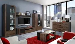 Forte Trass I Vitriini, Tumma Tammi/musta Tammi -NORE Kalusteet Myymälä trass i vitriini tumma tammimusta tammi c04ef hinta reference