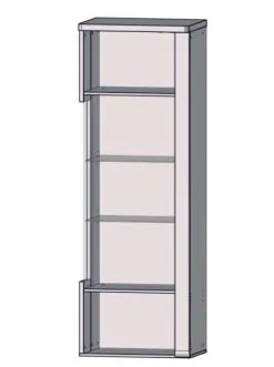 Forte Tuluza II -vitriinikaappi, Valkoinen Korkeakiiltoinen/tammi 6 Forte Tuluza II -vitriinikaappi, Valkoinen Korkeakiiltoinen/tammi -NORE Kalusteet Myymälä tuluza ii vitriinikaappi valkoinen korkeakiiltoinentammi 254d3 netistai reference