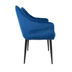 Home4you Tuoli BRETA 60x58xH88cm, Tummansinistä Samettia -NORE Kalusteet Myymälä tuoli breta 60x58xh88cm tummansinista samettia 7bef3 netistai reference